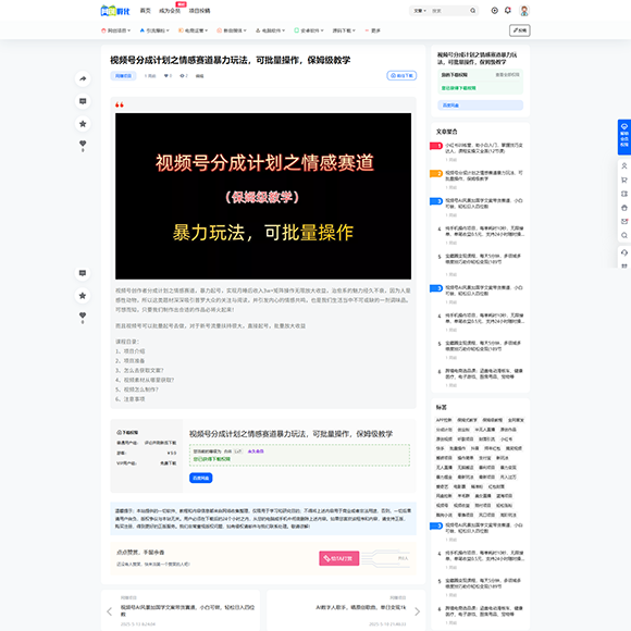网赚项目资源整站